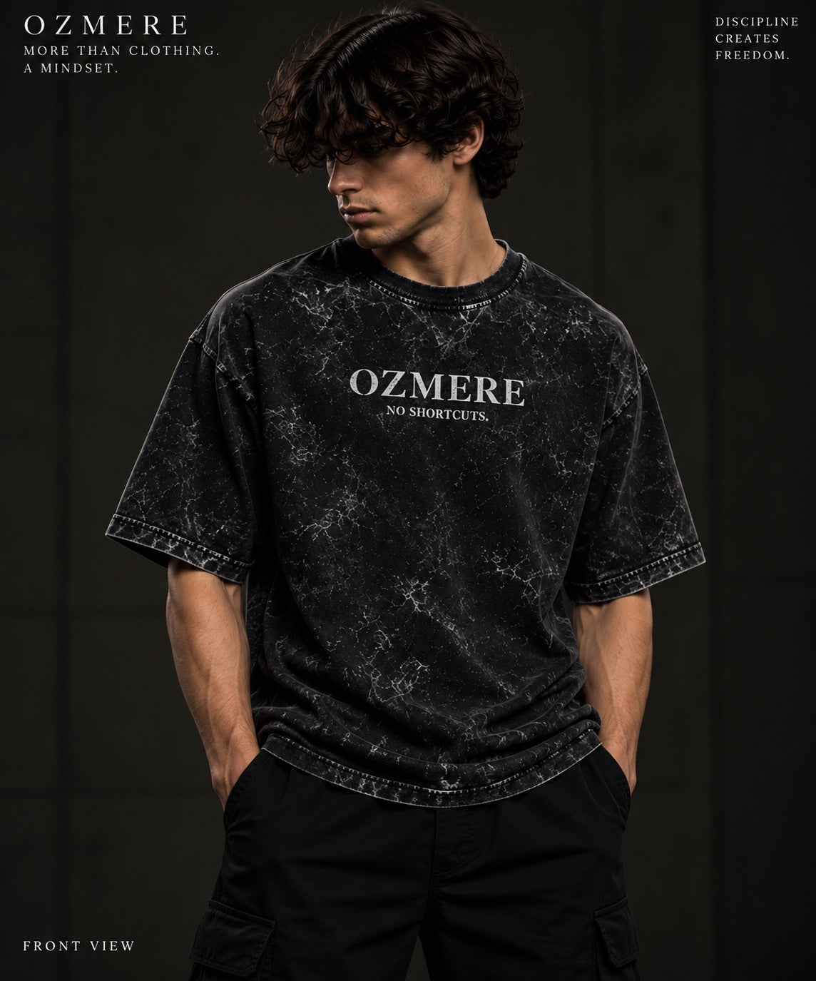OZMERE No Shortcuts Acid Wash — Front View