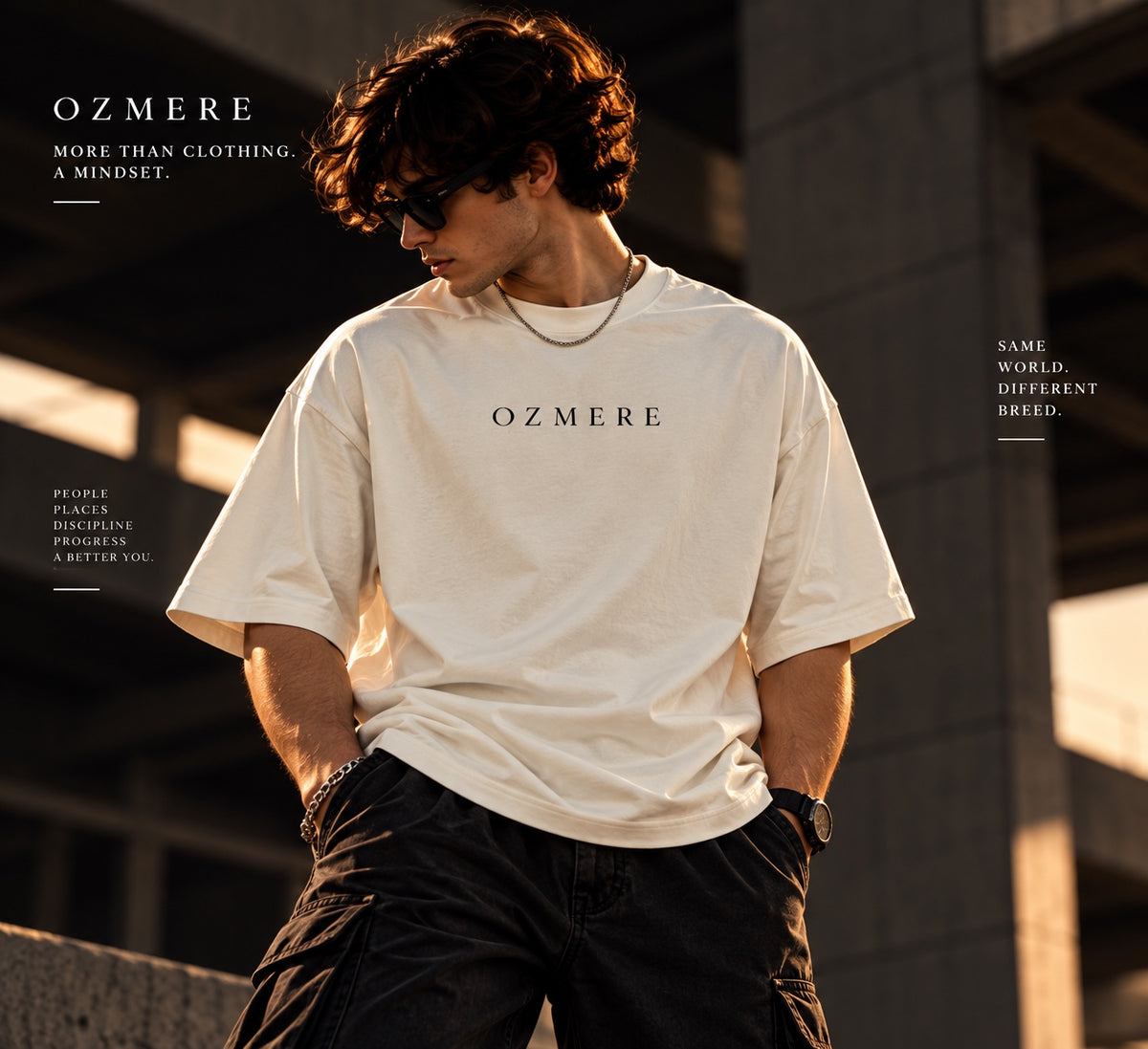 OZMERE Mountain Within — Classic Edition — Off White — Front View