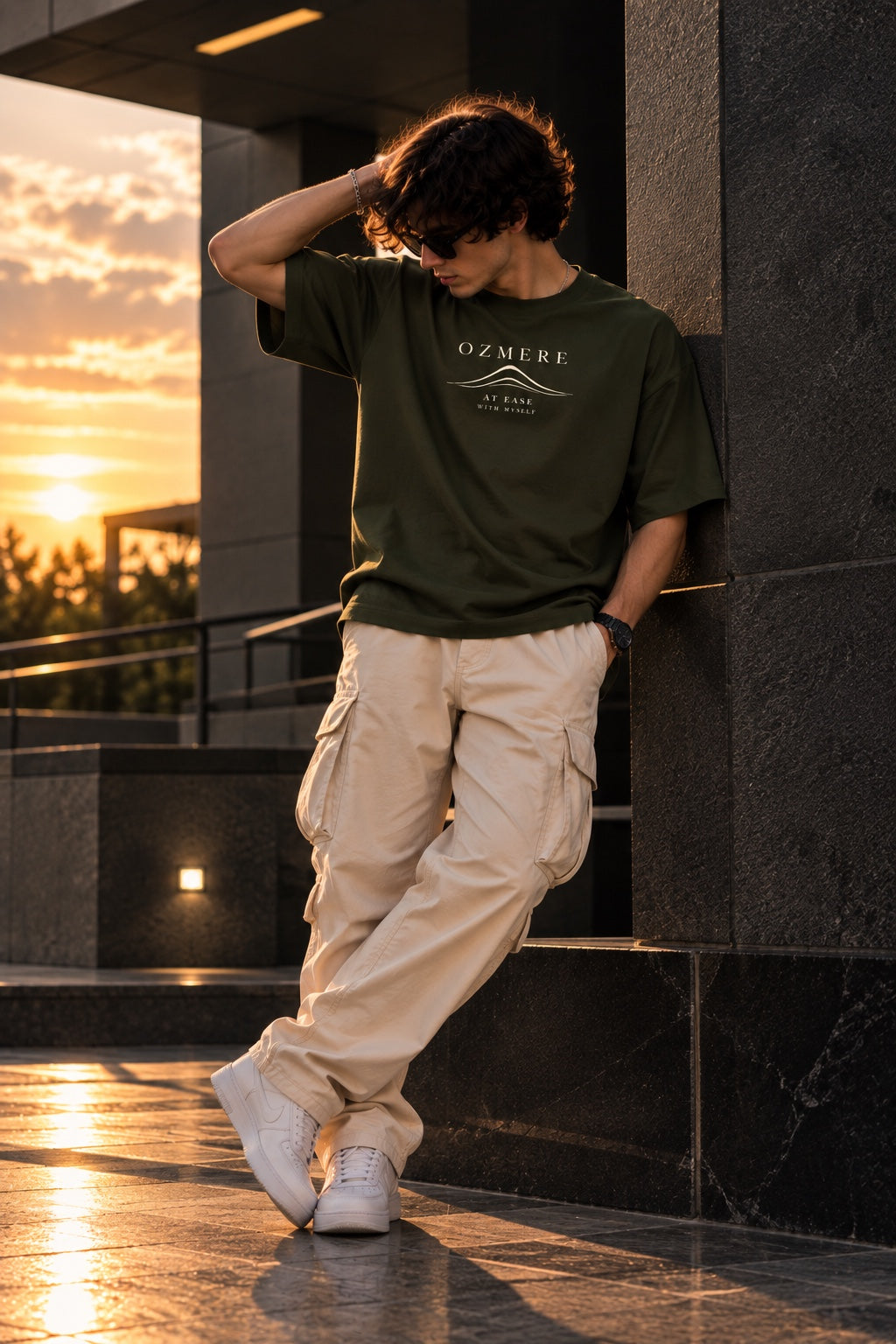 OZMERE Signature — Classic Edition — Olive Green — Lifestyle View