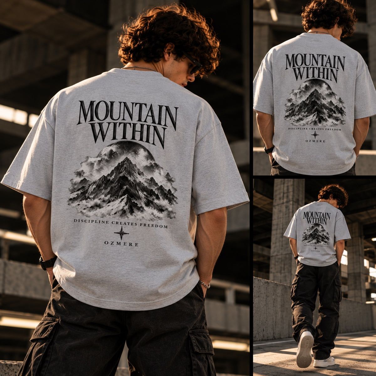 OZMERE Ascension — Classic Edition — Grey Melange — Back View