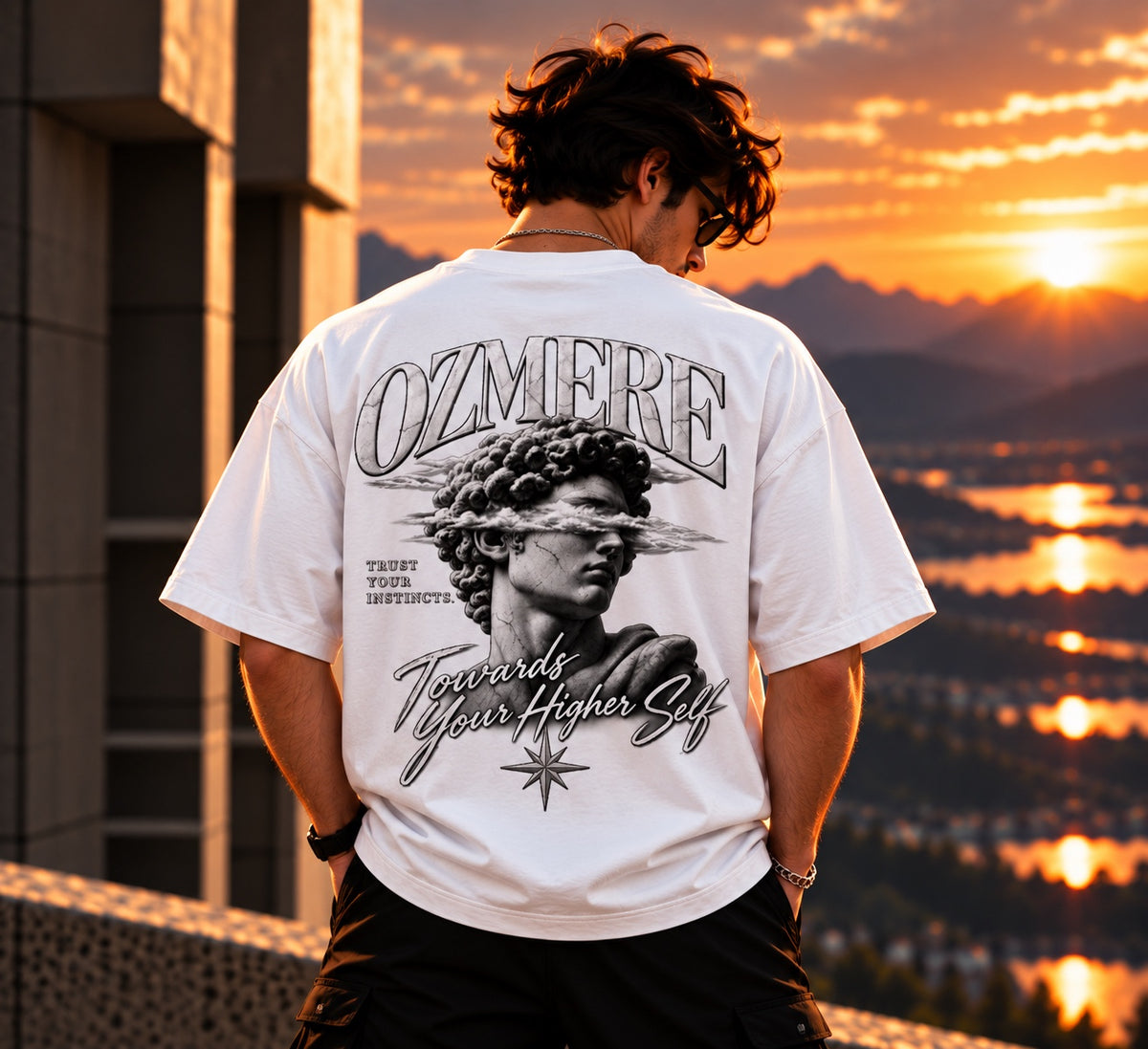 OZMERE Ascension — White Edition — White — Back View