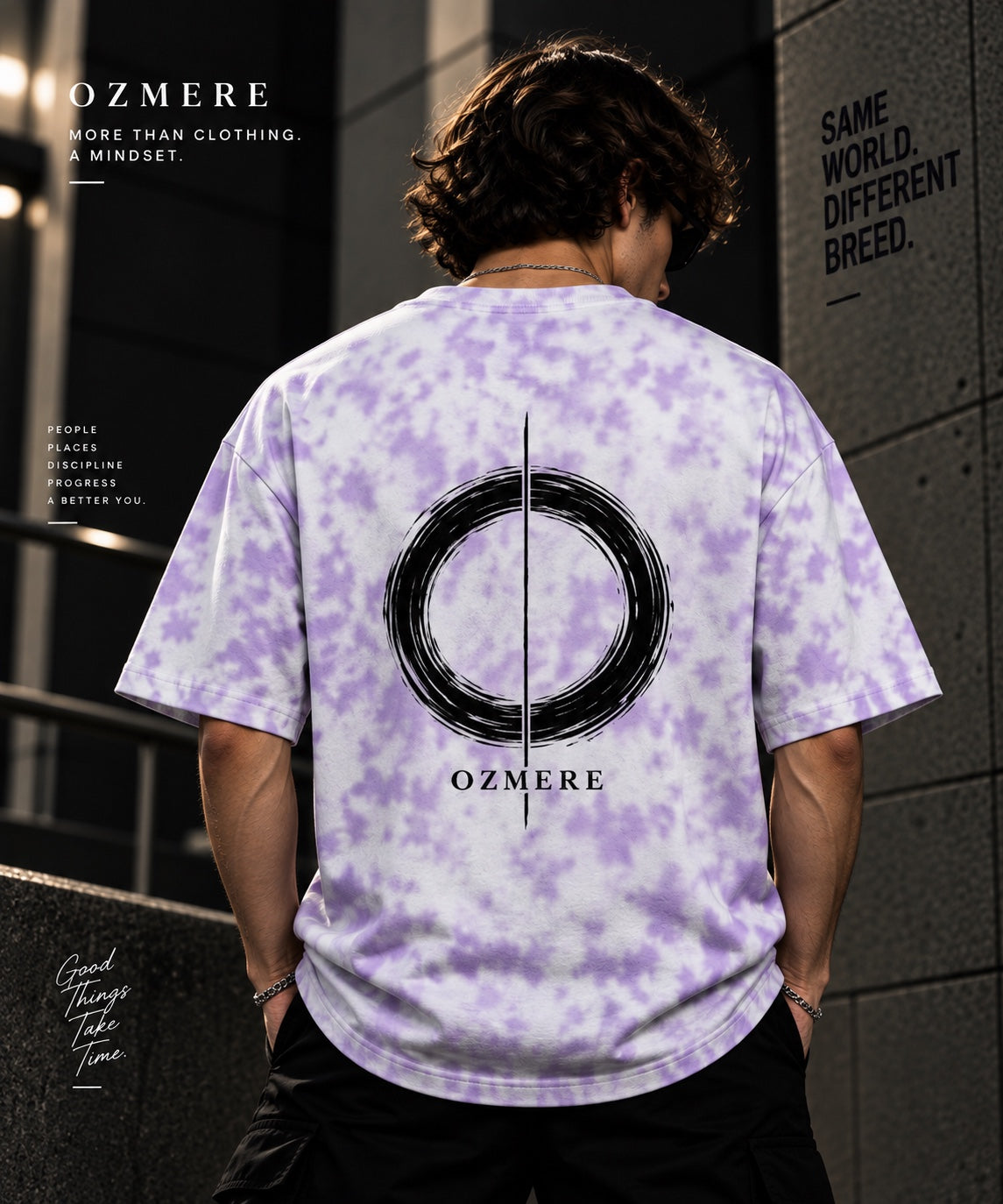 OZMERE Inner Clarity — Tie Dye Tee — Back View
