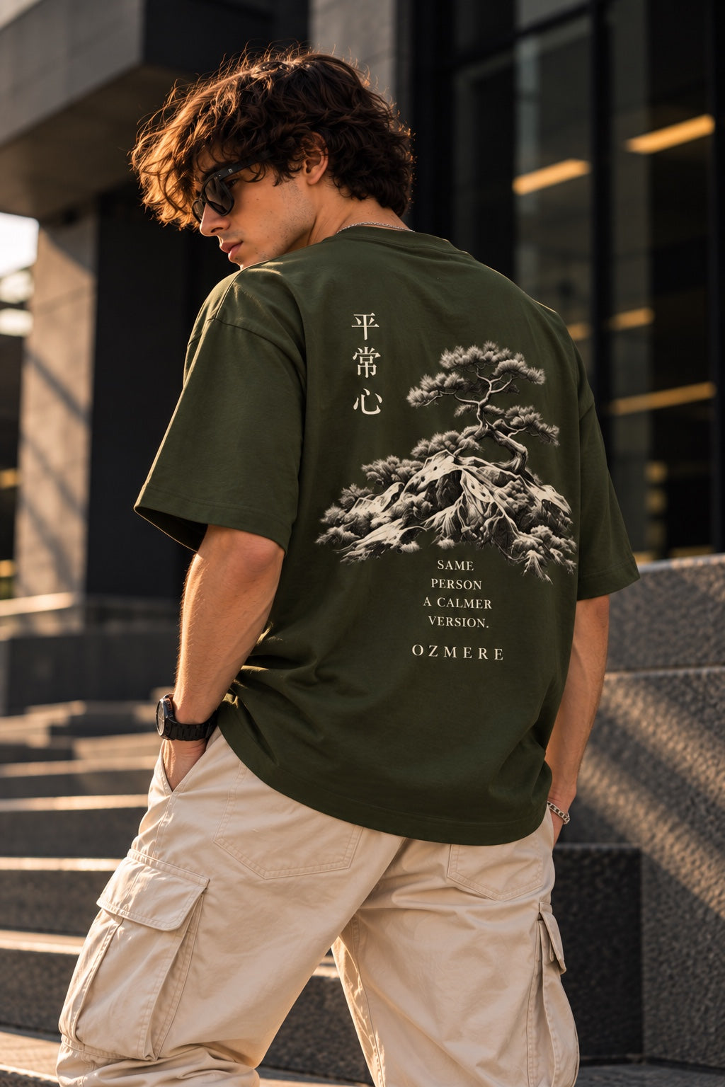 OZMERE Signature — Classic Edition — Olive Green — Angled View