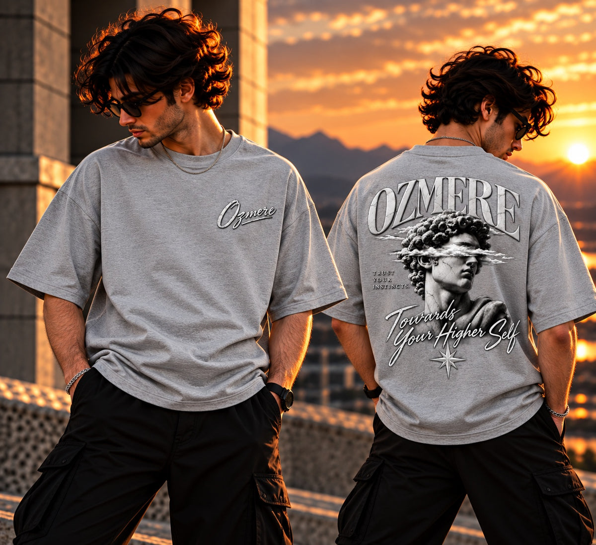 OZMERE Ascension — White Edition — Grey — Angled View