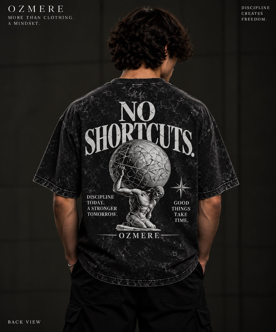 OZMERE No Shortcuts Acid Wash — Back View