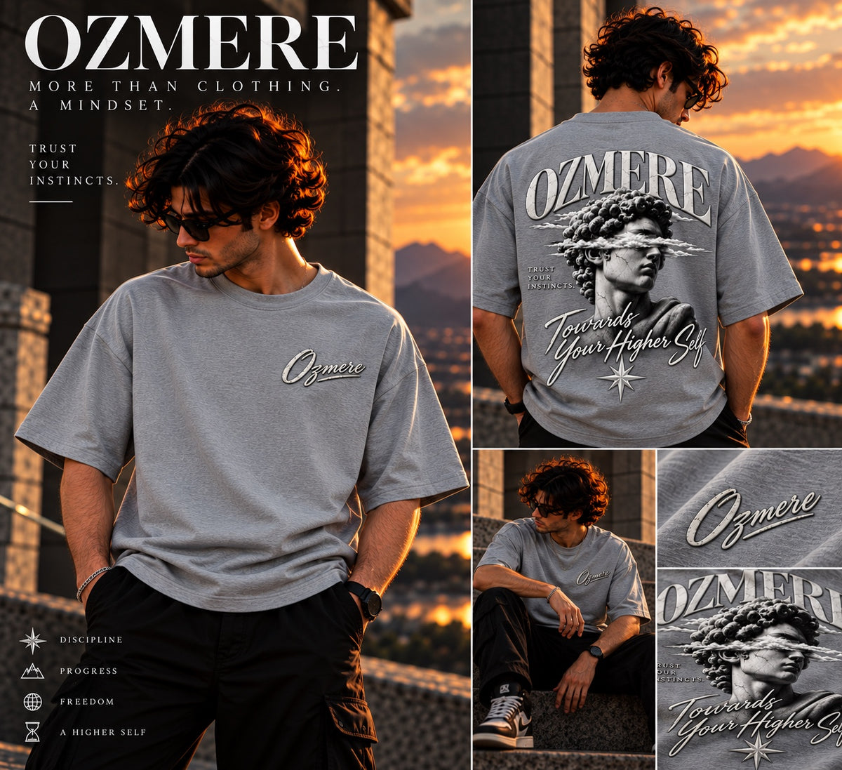 OZMERE Ascension — White Edition — Grey — Lifestyle View
